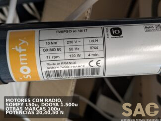 Liquidación de activos PERSIANAS ALAZAN, S.A. (Solicitud de ofertas)